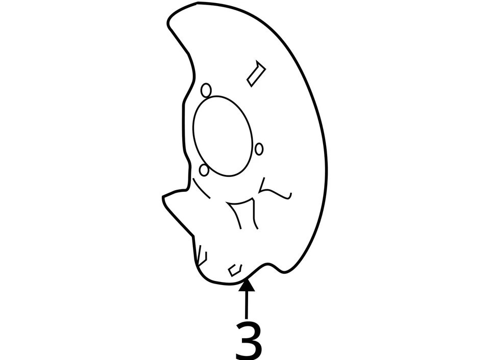 SE ADAPTA A PONTIAC SATURN SOLSTICE SKY SHIELD 2006-2010 FRT BRK 15831424 - NUEVO OEM Foto 4 de 4