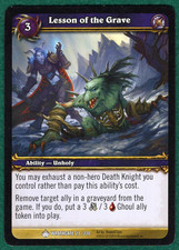 Lesson of the Grave - Wrathgate #27 - World of Warcraft TCG Card