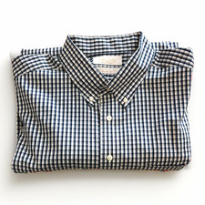 Roundtree  Yorke Gold Label Fitted Non-Iron Gingham Check Shirt 17.5 34
