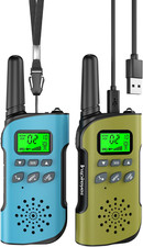 Walkie Talkies for Kids Rechargeable,Toys for Boys and Girls, 2 Pack Long Range