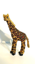 Beaded Giraffe Hand Made Guatemala