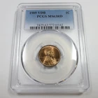1909 P VDB PCGS MS63 RD RED - Lincoln Wheat Penny Cent 1c US Coin #56798A