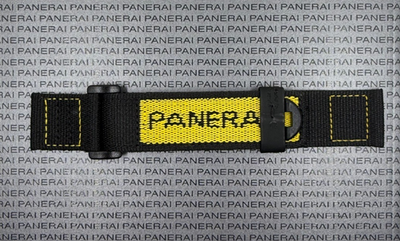 Panerai Black/Yellow Strap 24mm Lug for Luminor & Submersible 44mm
