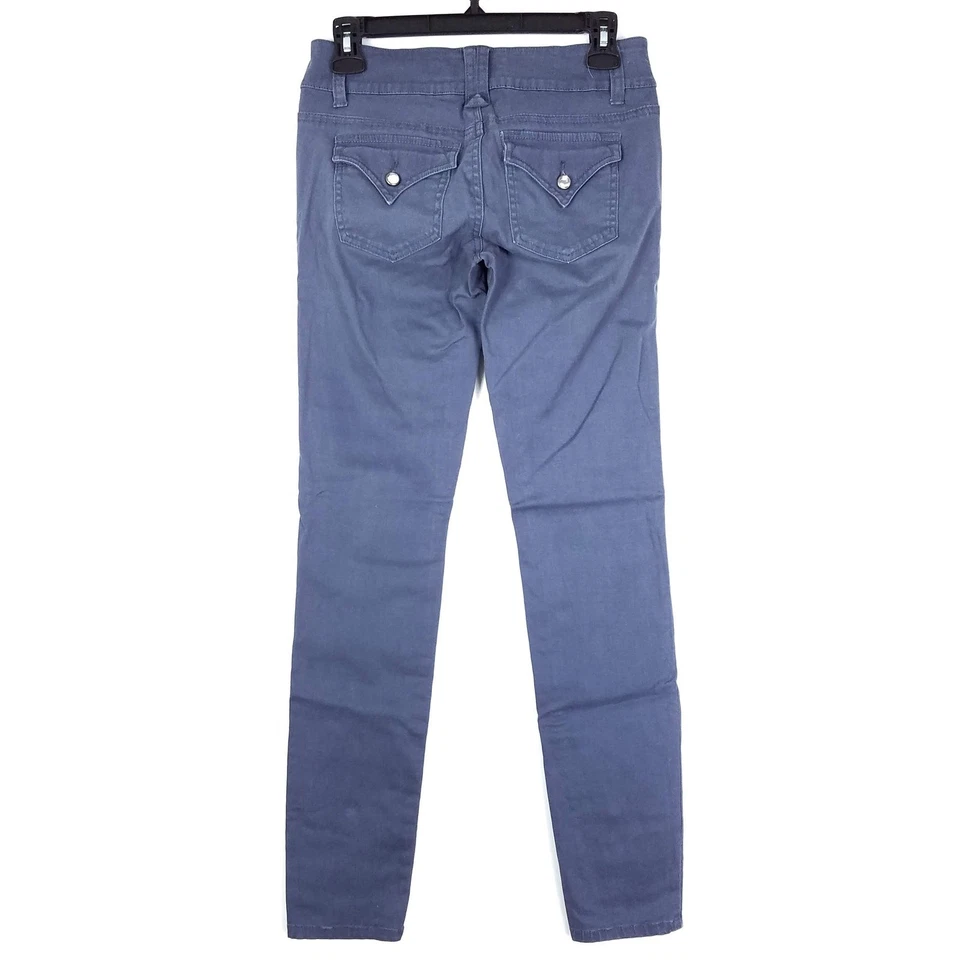 Bongo Blue Cotton Twill Stretch Skinny Pants Size 3 with 31" Inseam - Image 4 of 4