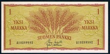 FINLAND - 1 MARKKA 1963 UNC P 98