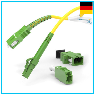 Glasfaserkabel LC auf SC 22CM OS2 Simplex Singlemode LSZH