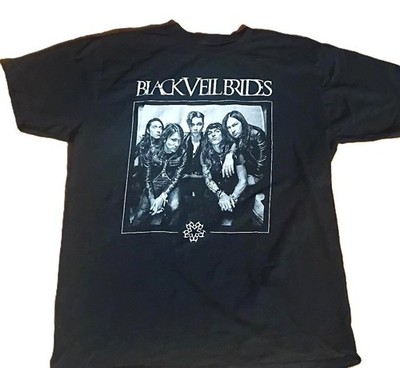 BLACK VEIL BRIDES Logo & Band T-Shirt Mens (L)  UNISEX