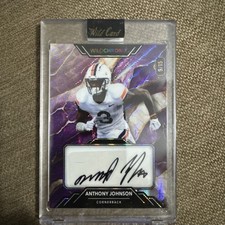 2023 Wild Card Anthony Johnson Auto 9/15 Purple Chrome RC #WCM-A (Encased)