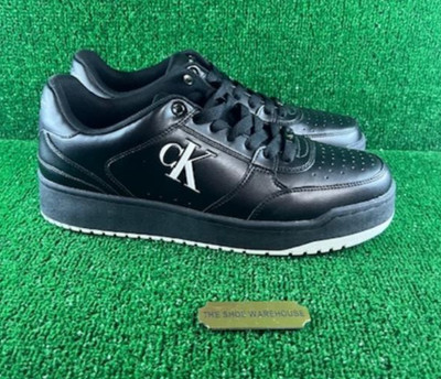 Men's Calvin Klein Acre Black Walking Sneakers Casual Shoes CMACRE Size 12
