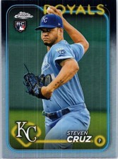 2024 Topps Chrome #187 Steven Cruz Refractors Kansas City Royals
