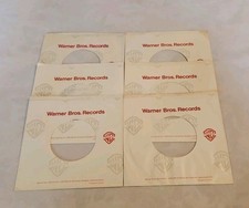 45 RPM 7" RECORD SLEEVES CO. SLEEVE 6 PACK SEE PHOTOS Warner Brothers SLV360 