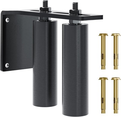 Black Heavy Duty Slide Gate Guide Roller 6'' Sliding Gate Roller L Rear Post B