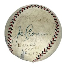 Joe Cronin/Bill Terry Signed/Autographed OAL Harridge Baseball PSA/DNA LOA 06061