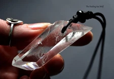 Divine Enlightenment Lemurian Quartz Necklace Living Frequency Sacred Jewellery