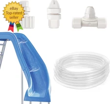 Pool Slide Water Tubing Kit Inground Pool Slide Hose Kit Sprayer Kit Swimming