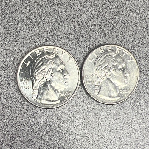 2 X 2024 D Dr Mary Edwards Walker “IN COD WE TRUST" Washington Quarter - Picture 2 of 10