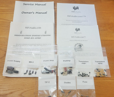 KLH model  24  record restoration recap repair upgrade rebuild kit capacitor