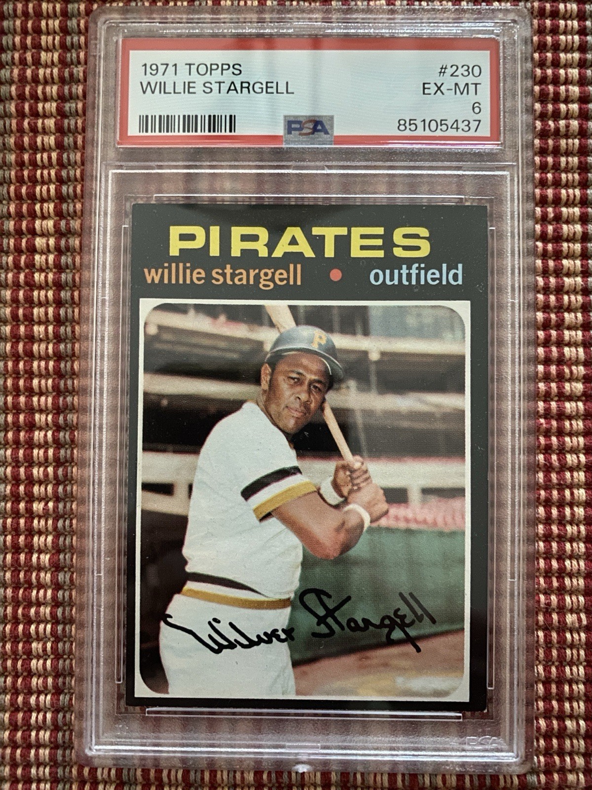 1971 Topps #230 Willie Stargell PSA 6 EX-MT
