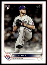 2022 Topps A.J. Alexy Rookie Texas Rangers #547