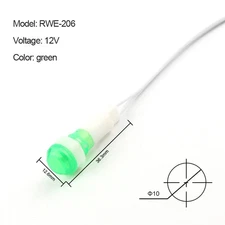 5Pcs Signal Lamp Panel Mount Indicator Red Green Yellow 380V 220V 12V 24V 10mm