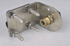 CB Radio Antenna Steel Mirror Mount Bracket w/ SO-239 Stud Adapter Plug