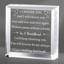 to My Man Gift for Him Valentine'S Day Acrylic Plaque I Love You Gift for Boyfri