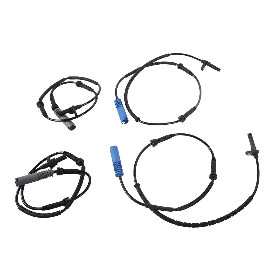 Sensor de velocidad de rueda ABS delantero trasero derecho derecho 4 piezas para BMW 745i 745Li 760Li 2002-2004 Foto 2 de 4