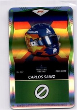 Formula 1 UNO Elite F1 #062 Carlos Sainz Helmet Green Foil Card