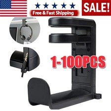Rotating Headphone Stand Gaming Headset Holder Adjustable Under Desk Hanger LOT