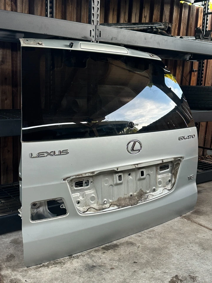 04-09 Lexus GX470 carcasa de escotilla trasera OEM plateada Foto 2 de 4