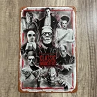 A Universal Classic Monster Movie Fun Tin Metal Signs Painting Card Vintage Wall