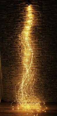 AM Design Lichterkette Lichterregen LED Lichterkette Kupferdraht 180 LED IP44