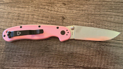 Randall s RAT Model II Pink Folding Pocket Knife AUS-8