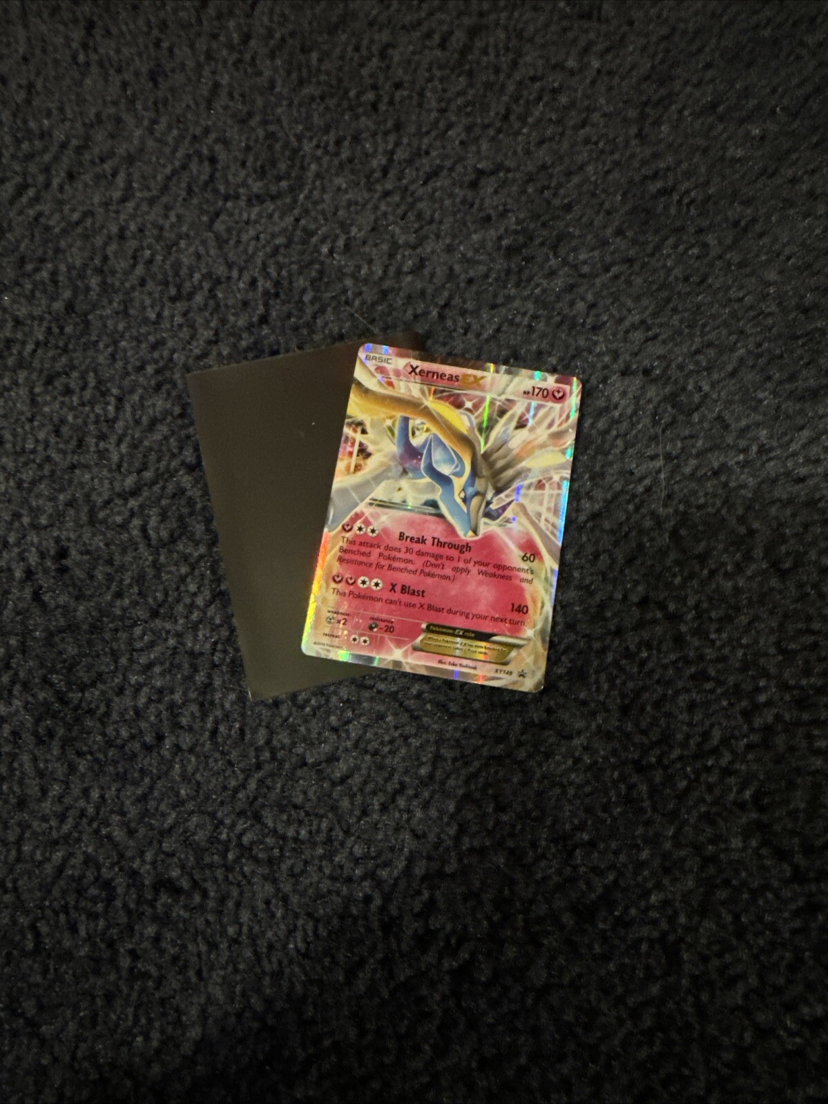 Mint Pokémon TCG 2016 Xerneas EX XY149 Black Star Promo Full Art