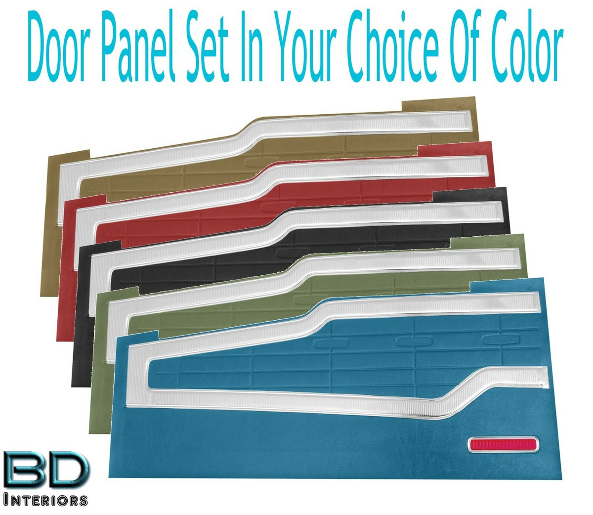 1964 Ford Fairlane 500 2dr Sports Coupe Front Door Panel Set In