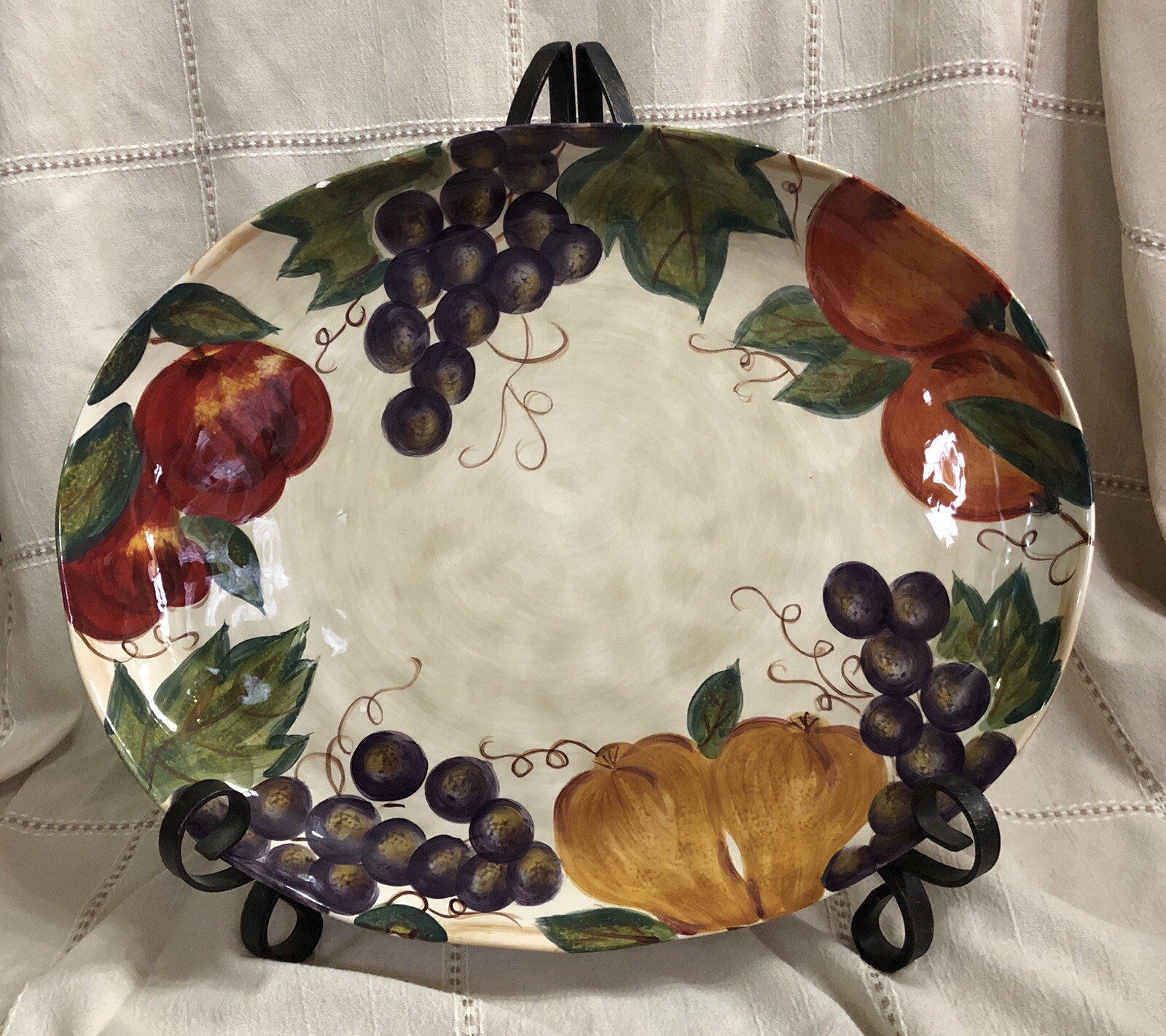 Tabletops Unlimited Extra Large Oval Serving Platter 18" eBay