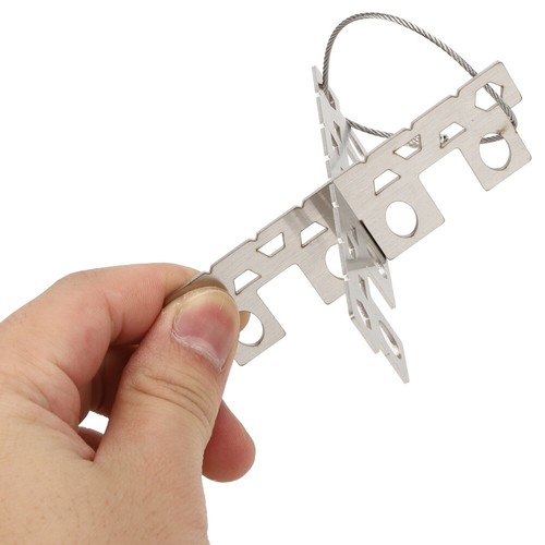 Small Stand Stainless Steel Picnic Stove Support Bracket Lightweight Camping Coo - Picture 11 of 11