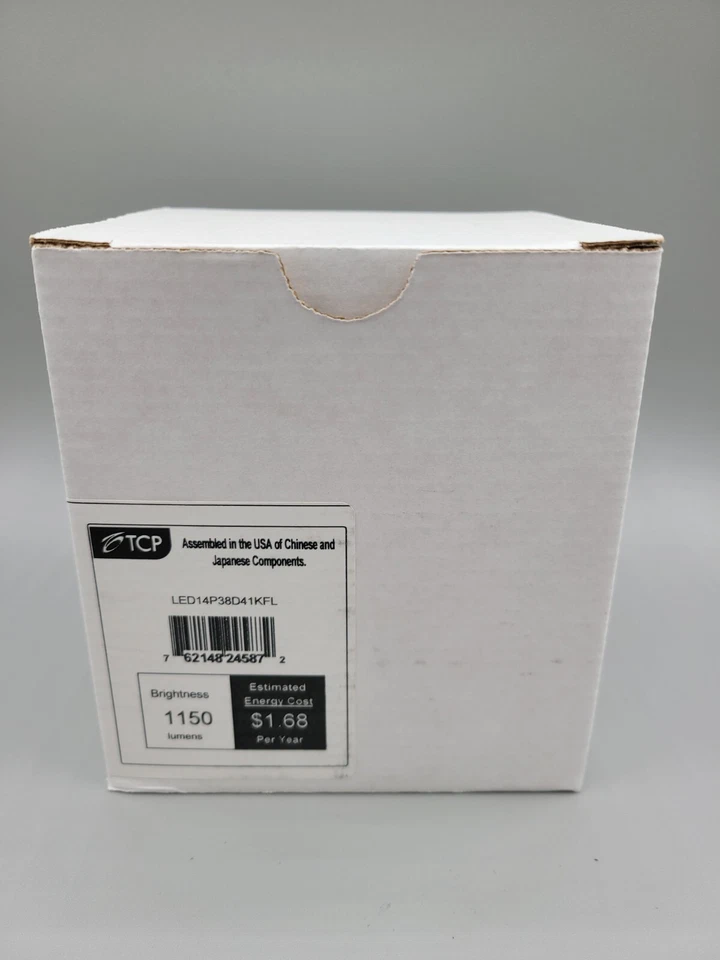 NEW TCP LED14P38D41KFL 14W PAR38 LED Light Bulb Dimmable Medium E26 Flood 4100K - Image 2 of 4