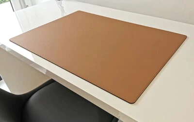 PROFI MATS PM Schreibtischunterlage Echt Leder 70 x 50 Beige