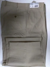 NEW MEN'S GIANFRANCO RUFFINI WORSTED BEIGE WOOL PANTS-TAN