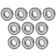 697 ZZ ABEC 1 Metal Sealed Deep Groove Ball Bearing 7 x 17 x 5mm 10Pcs