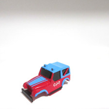 VINTAGE TYCO SLOT CAR HO SCALE LIGHTED JEEP CJ-7 RED/BLUE  BODY ONLY  NEW