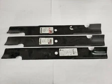 Qty/3 21" Stens 340-117 Notched Airlift Blades 61" Cut Scag / Snapper 
