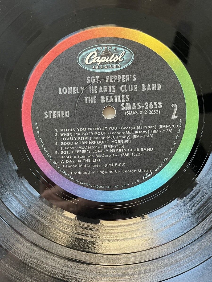 Beatles Sgt. Pepper's UKオリジナル初期プレスstereo The Beatles Sgt Pepper 1st Uk Press - Stereo Wide Spine