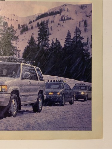 1994 Isuzu Trooper SUV PRINT AD Unwritten Law Of Driving Snow Skiing VTG 1990s - Picture 5 of 5