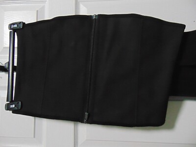 NEW Enhance Waist Trainer  Double Up w/ Zipper Black 6XL