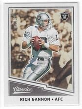 RICH GANNON 2017 PANINI CLASSICS RED BACK /299 RAIDERS $1.99 ROOM