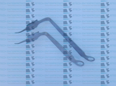 WIDE Tipped Bent Hohmann Knee Retractors Hip Arthroplasty Orthopedic