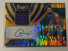 2019-20 Panini Select Cody Martin Neon Orange Rookie Patch Auto /8 #RJA-CMT