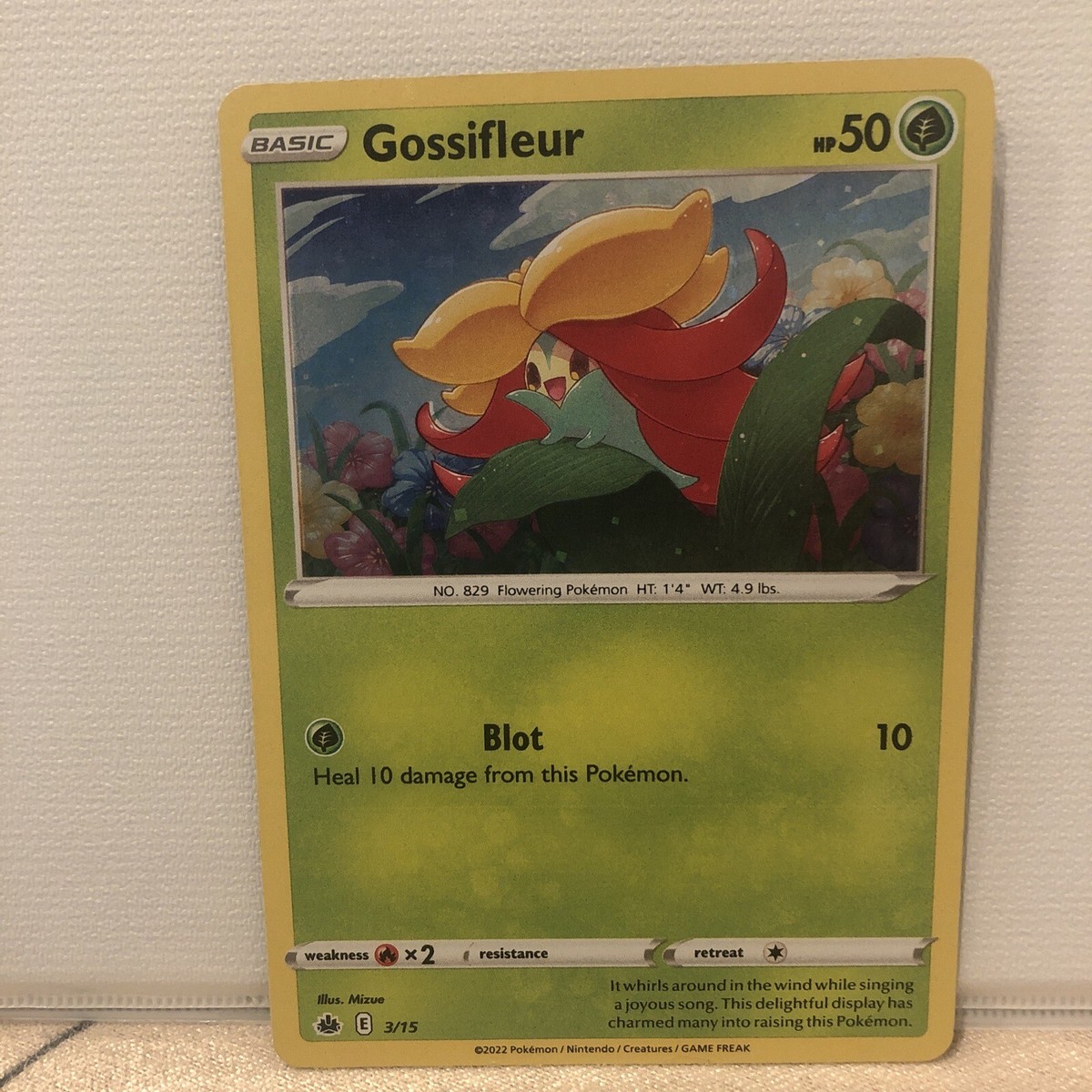gossifleur pokemon card value 2022 Gossifleur - 3/15 Holo Rare main image 0